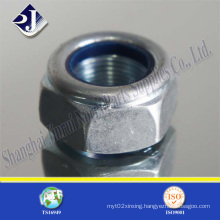 Nylon Lock Hex Nut with Zinc